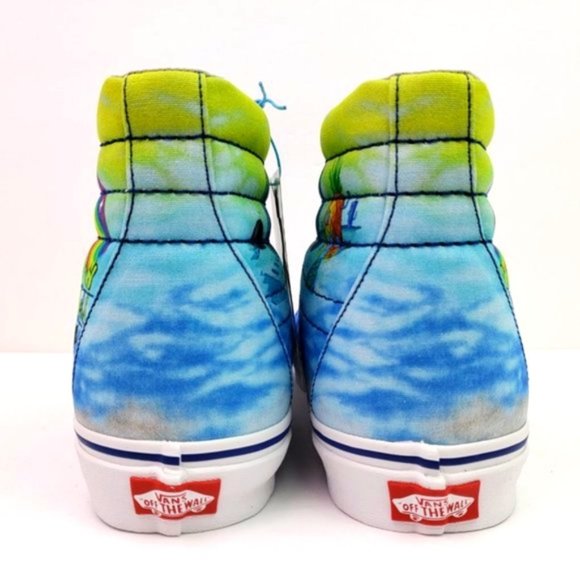 Vans X SPONGEBOB SK8-Hi 38 DX Shoes Blue Sea Canvas Sneakers VN0A32QGZAW - Picture 11 of 13